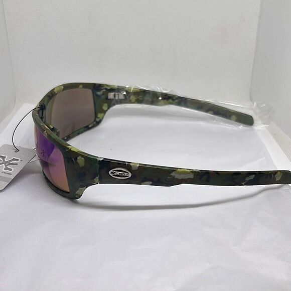 X-Loop Camouflage Mirrored Mens Sunglasses - Picture 2 of 3